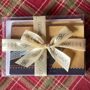 Vintage Castaway Club Stationery Set with Ribbon